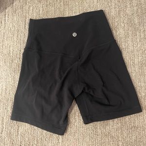 Black Align bike shorts